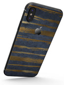 Navy Gold Foil v2 - iPhone X Skin-Kit