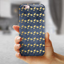 Navy Gold Foil v4 iPhone 6/6s or 6/6s Plus 2-Piece Hybrid INK-Fuzed Case
