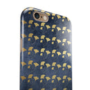 Navy Gold Foil v4 iPhone 6/6s or 6/6s Plus 2-Piece Hybrid INK-Fuzed Case