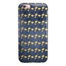 Navy Gold Foil v4 iPhone 6/6s or 6/6s Plus 2-Piece Hybrid INK-Fuzed Case