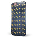 Navy Gold Foil v4 iPhone 6/6s or 6/6s Plus 2-Piece Hybrid INK-Fuzed Case