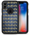 Navy Gold Foil v4 2 - iPhone X OtterBox Case & Skin Kits
