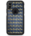 Navy Gold Foil v4 2 - iPhone X OtterBox Case & Skin Kits