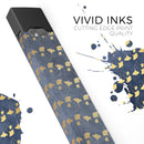 Navy Gold Foil v4 - Premium Decal Protective Skin-Wrap Sticker compatible with the Juul Labs vaping device