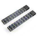 Navy Gold Foil v4 - Premium Decal Protective Skin-Wrap Sticker compatible with the Juul Labs vaping device