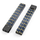 Navy Gold Foil v4 - Premium Decal Protective Skin-Wrap Sticker compatible with the Juul Labs vaping device