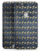 Navy Gold Foil v4 - Skin-kit for the iPhone 8 or 8 Plus
