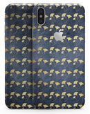 Navy Gold Foil v4 - iPhone X Skin-Kit