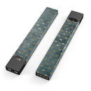 Navy Gold Foil v5 - Premium Decal Protective Skin-Wrap Sticker compatible with the Juul Labs vaping device