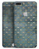 Navy Gold Foil v5 - Skin-kit for the iPhone 8 or 8 Plus
