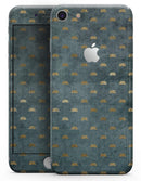Navy Gold Foil v5 - Skin-kit for the iPhone 8 or 8 Plus