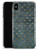 Navy Gold Foil v5 - iPhone X Clipit Case
