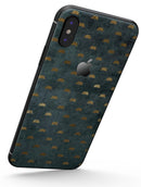 Navy Gold Foil v5 - iPhone X Skin-Kit