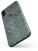Navy Gold Foil v5 - iPhone X Skin-Kit