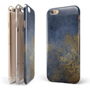 Navy Gold Foil v6 iPhone 6/6s or 6/6s Plus 2-Piece Hybrid INK-Fuzed Case