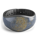 Navy Gold Foil v6 - Decal Skin Wrap Kit for the Disney Magic Band