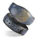 Navy Gold Foil v6 - Decal Skin Wrap Kit for the Disney Magic Band