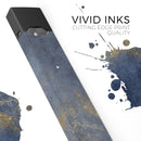 Navy Gold Foil v6 - Premium Decal Protective Skin-Wrap Sticker compatible with the Juul Labs vaping device