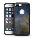 Navy Gold Foil v6 - iPhone 7 or 7 Plus Commuter Case Skin Kit