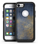Navy Gold Foil v6 - iPhone 7 or 7 Plus Commuter Case Skin Kit