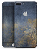 Navy Gold Foil v6 - Skin-kit for the iPhone 8 or 8 Plus