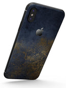 Navy Gold Foil v6 - iPhone X Skin-Kit