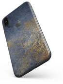 Navy Gold Foil v6 - iPhone X Skin-Kit