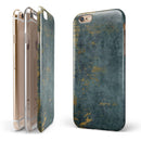 Navy Gold Foil v7 iPhone 6/6s or 6/6s Plus 2-Piece Hybrid INK-Fuzed Case