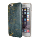 Navy Gold Foil v7 iPhone 6/6s or 6/6s Plus 2-Piece Hybrid INK-Fuzed Case