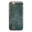 Navy Gold Foil v7 iPhone 6/6s or 6/6s Plus 2-Piece Hybrid INK-Fuzed Case
