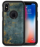 Navy Gold Foil v7 2 - iPhone X OtterBox Case & Skin Kits