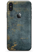 Navy Gold Foil v7 - iPhone X Skin-Kit