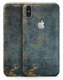 Navy Gold Foil v7 - iPhone X Skin-Kit