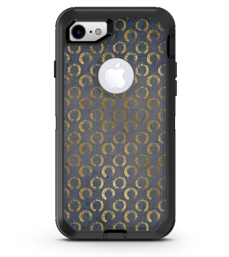 Navy Gold Foil v8 2 - iPhone 7 or 8 OtterBox Case & Skin Kits