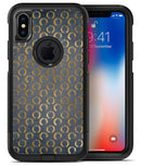 Navy Gold Foil v8 2 - iPhone X OtterBox Case & Skin Kits