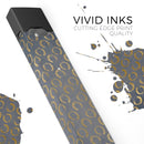 Navy Gold Foil v8 - Premium Decal Protective Skin-Wrap Sticker compatible with the Juul Labs vaping device