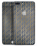 Navy Gold Foil v8 - Skin-kit for the iPhone 8 or 8 Plus