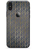Navy Gold Foil v8 - iPhone X Skin-Kit