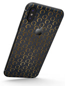 Navy Gold Foil v8 - iPhone X Skin-Kit