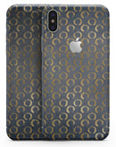 Navy Gold Foil v8 - iPhone X Skin-Kit