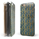 Navy Gold Foil v9 iPhone 6/6s or 6/6s Plus 2-Piece Hybrid INK-Fuzed Case