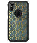 Navy Gold Foil v9 2 - iPhone X OtterBox Case & Skin Kits