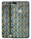 Navy Gold Foil v9 - Skin-kit for the iPhone 8 or 8 Plus