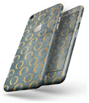 Navy Gold Foil v9 - Skin-kit for the iPhone 8 or 8 Plus