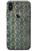 Navy Gold Foil v9 - iPhone X Skin-Kit