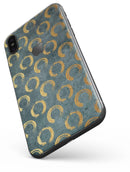 Navy Gold Foil v9 - iPhone X Skin-Kit