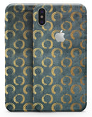 Navy Gold Foil v9 - iPhone X Skin-Kit
