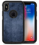 Navy Grunge Texture v1 2 - iPhone X OtterBox Case & Skin Kits