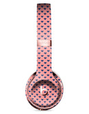 Navy Micro Hearts Over Coral Pattern Full-Body Skin Kit for the Beats by Dre Solo 3 Wireless Headphones