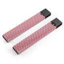 Navy Micro Hearts Over Coral Pattern - Premium Decal Protective Skin-Wrap Sticker compatible with the Juul Labs vaping device